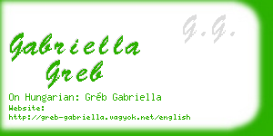 gabriella greb business card